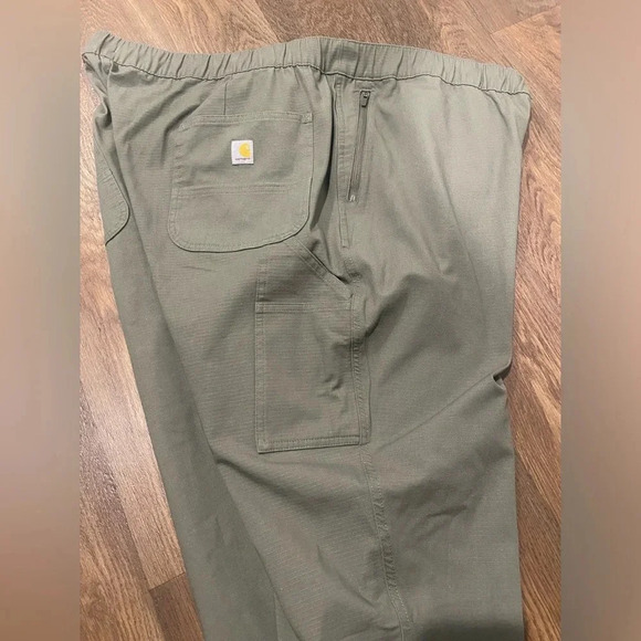Carhartt FORCE RELAXED FIT RIPSTOP WORK PANTS Dusty Olive Green Size 2X - Picture 7 of 11